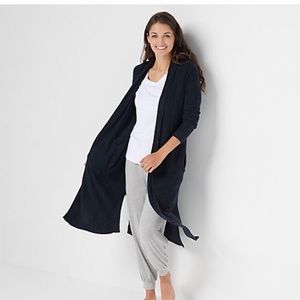Barefoot Dreams CozyChic Lite Long Cardigan, Black